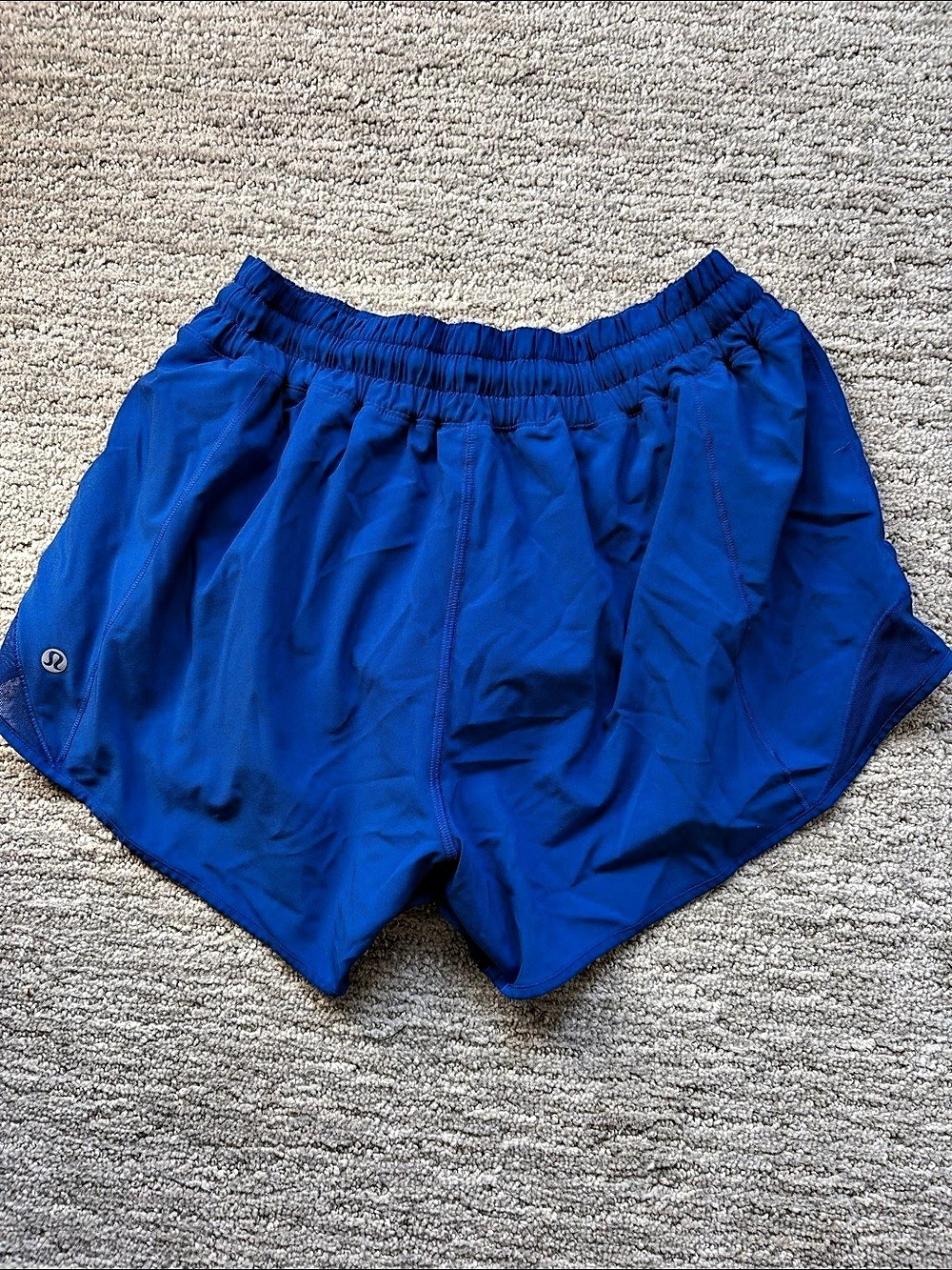 lululemon Hotty Hot Short Mid-Rise 4" Blue Small